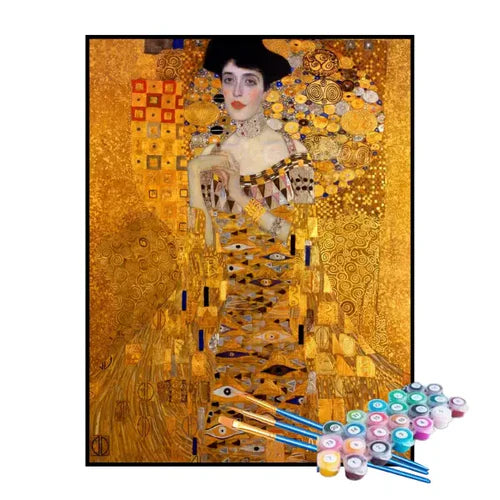 Kit de Pintura Numerada - Retrato de Adele Bloch-Bauer I, Gustav Klimt