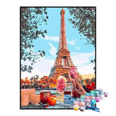 Kit de Pintura Numerada - Torre Eiffel