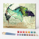 Kit de Pintura Numerada - A Bailarina Abstrata