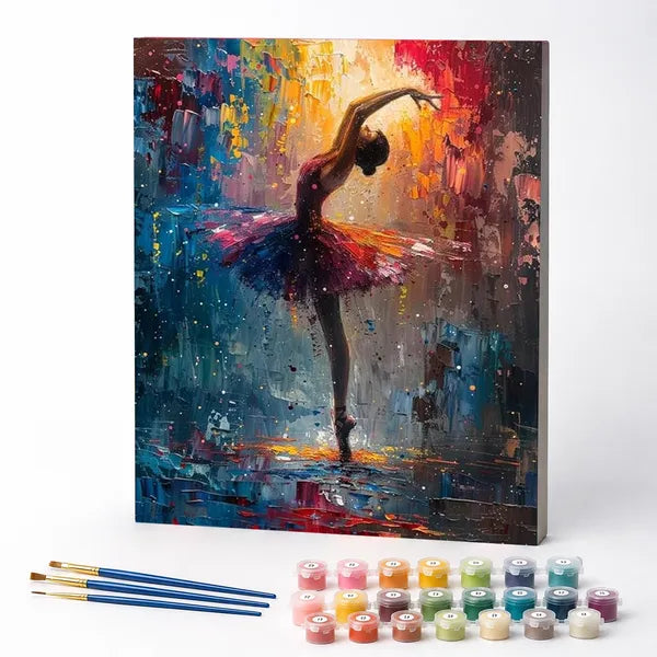 Kit de Pintura Numerada - A Bailarina no Mundo Abstrato