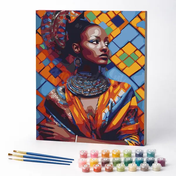 Kit de Pintura Numerada - A Beleza Feminina