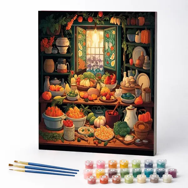 Kit de Pintura Numerada - A Cozinha