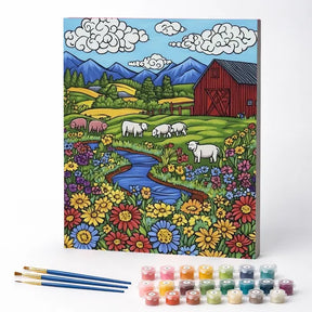 Kit de Pintura Numerada - A Fazendinha