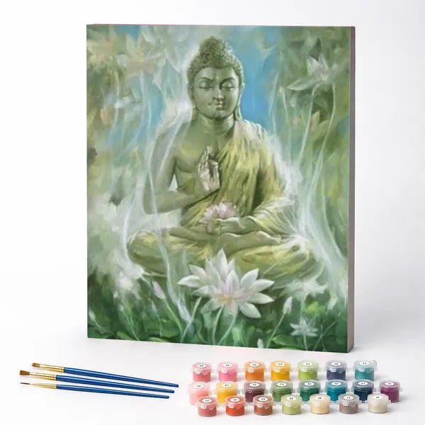Kit de Pintura Numerada - A Meditação de Buda