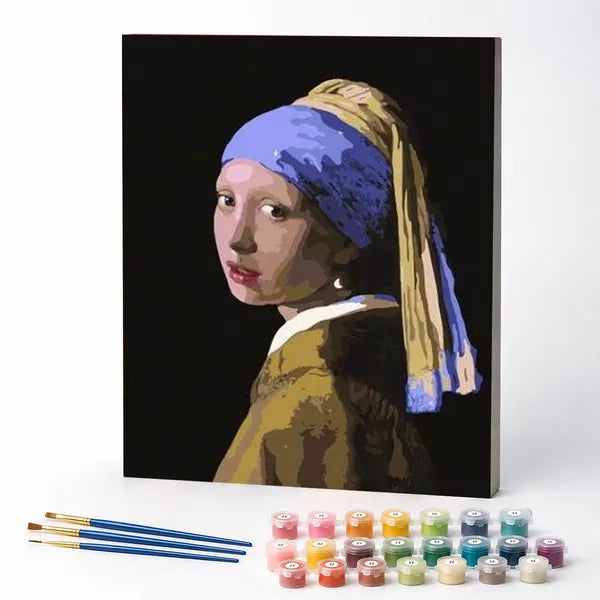 Kit de Pintura Numerada - A Moça com Brinco de Pérola, Johannes Vermeer