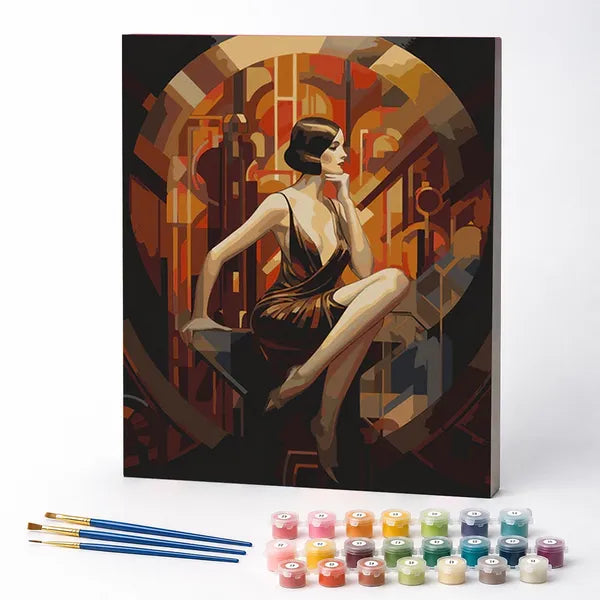 Kit de Pintura Numerada - A Musa Sentada