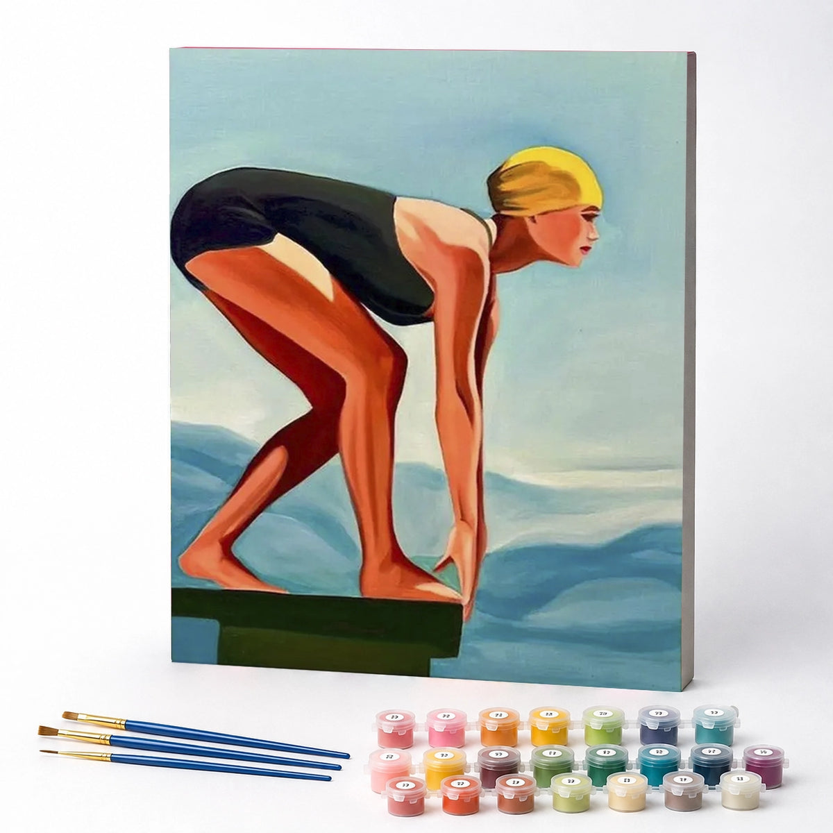 Kit de Pintura Numerada - A Nadadora