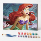 Kit de Pintura Numerada - A Pequena Sereia