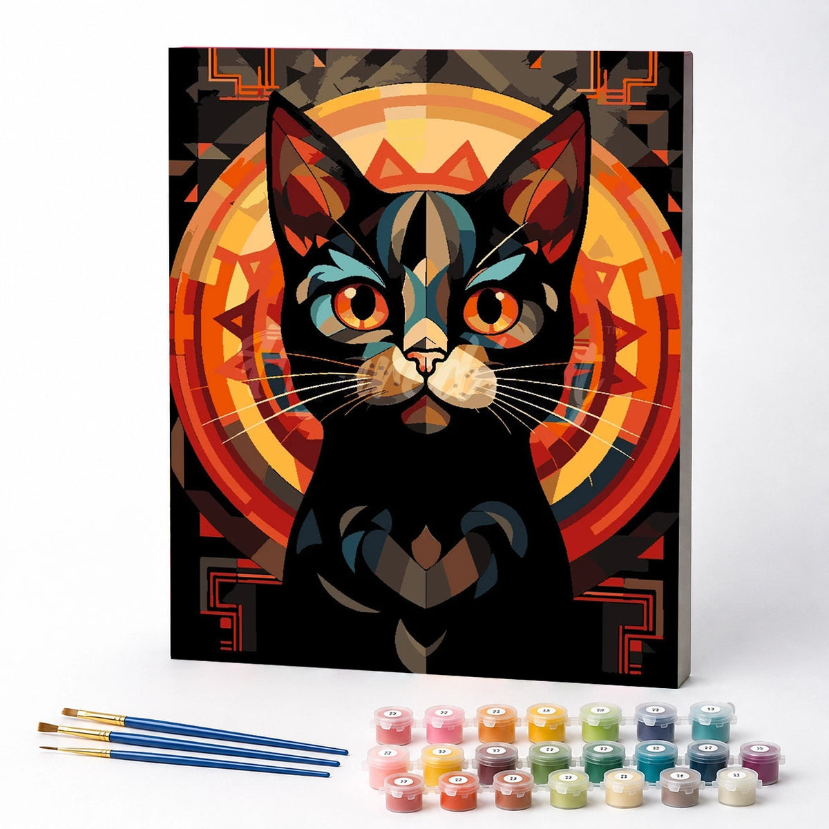 Kit de Pintura Numerada - A Sabedoria Felina