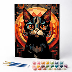 Kit de Pintura Numerada - A Sabedoria Felina