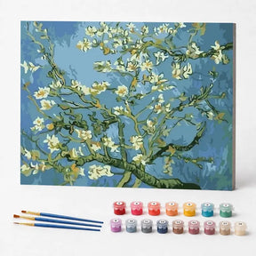 Kit de Pintura Numerada - Amendoeira em Flor, Van Gogh