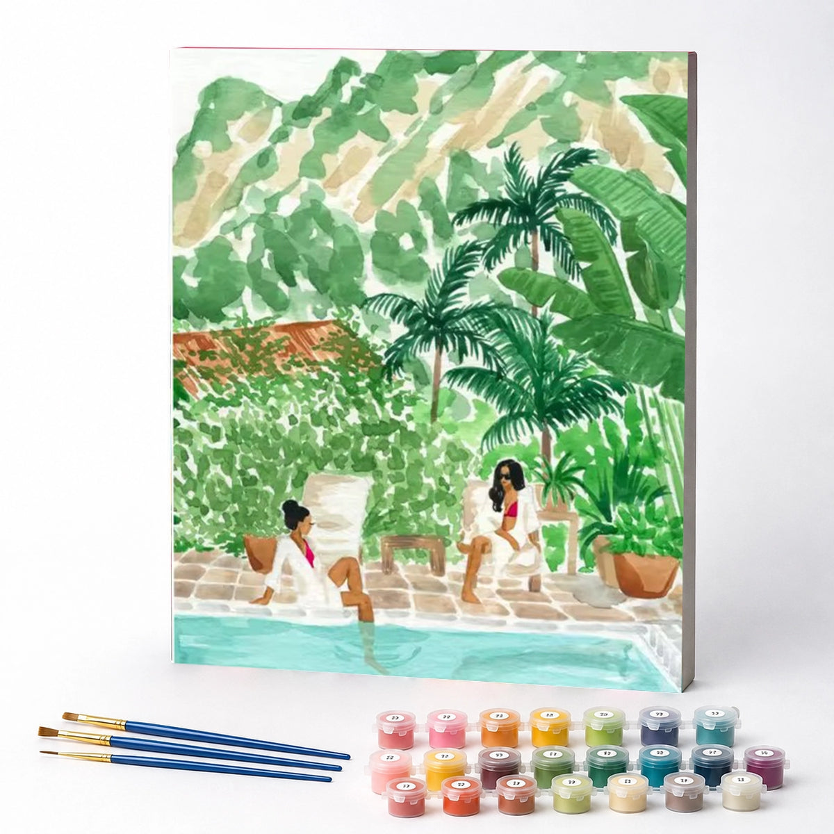 Kit de Pintura Numerada - Amigas no Resort