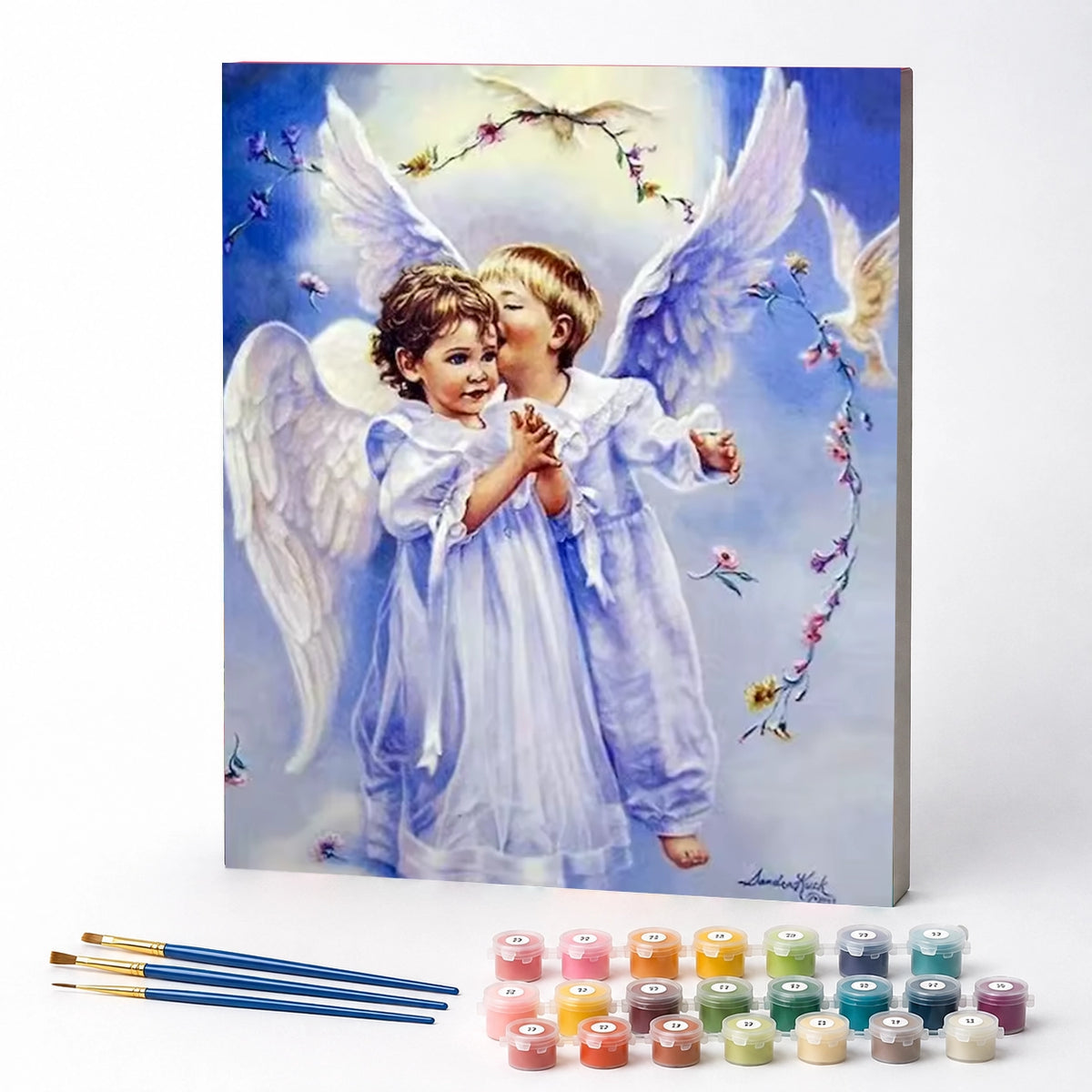 Kit de Pintura Numerada - Anjinhos Amigos