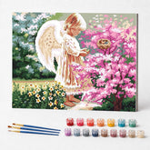 Kit de Pintura Numerada - Anjo no Jardim