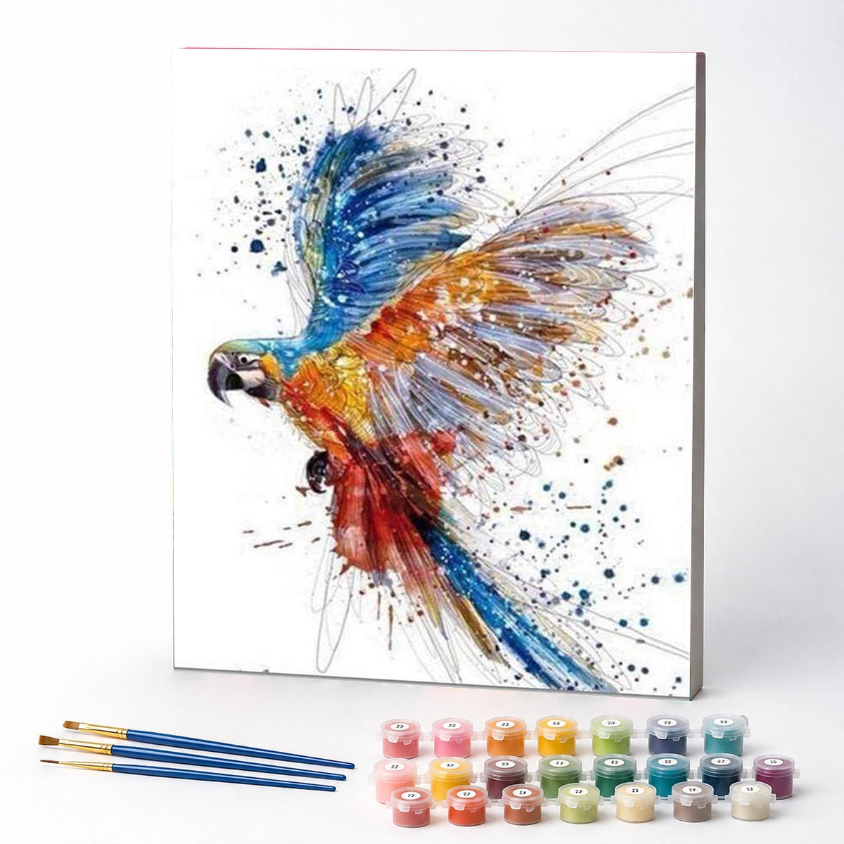 Kit de Pintura Numerada - Arara Azul