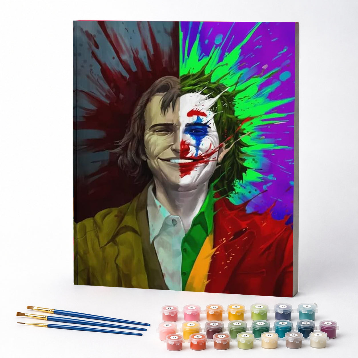 Kit de Pintura Numerada - As Duas Faces do Coringa