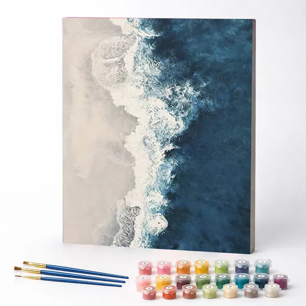 Kit de Pintura Numerada - As Ondas do Mar