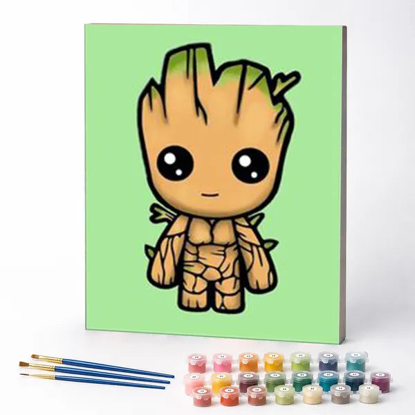 Kit de Pintura Numerada - Baby Groot