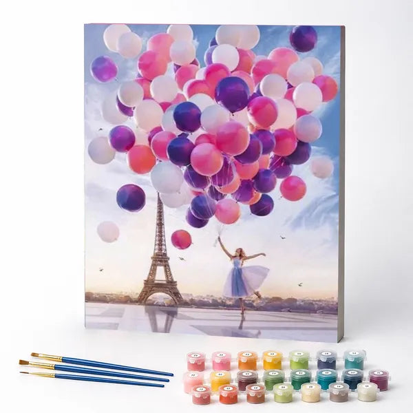 Kit de Pintura Numerada - Balões em Paris