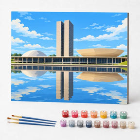 Kit de Pintura Numerada - Brasília, Distrito Federal