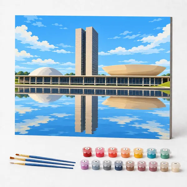 Kit de Pintura Numerada - Brasília, Distrito Federal