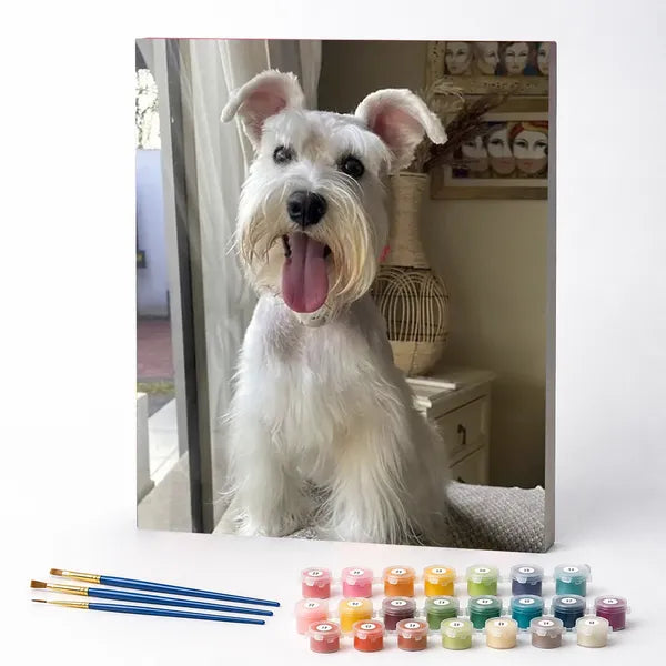 Kit de Pintura Numerada - Cachorro Feliz