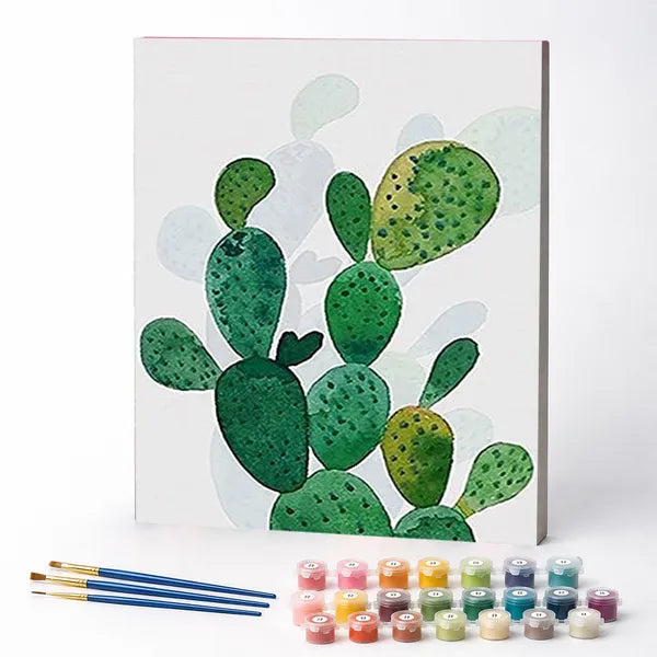 Kit de Pintura Numerada - Cactos