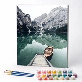 Kit de Pintura Numerada - Cadeia de Montanhas