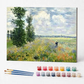 Kit de Pintura Numerada - Campo de Papoulas, Claude Monet