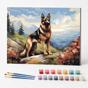 Kit de Pintura Numerada - Cão do Campo