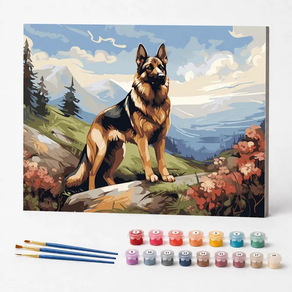 Kit de Pintura Numerada - Cão do Campo