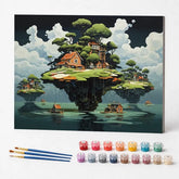 Kit de Pintura Numerada - Casa Isolada na Ilha