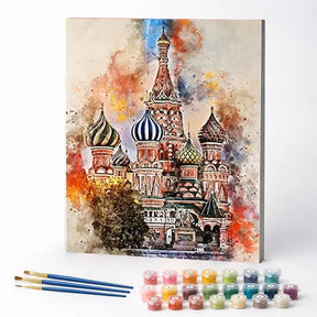 Kit de Pintura Numerada - Catedral de São Basílio