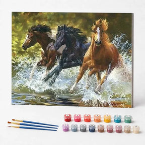 Kit de Pintura Numerada - Cavalos