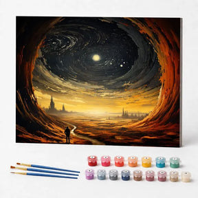 Kit de Pintura Numerada - Caverna Galáctica