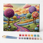 Kit de Pintura Numerada - Cidade dos Doces