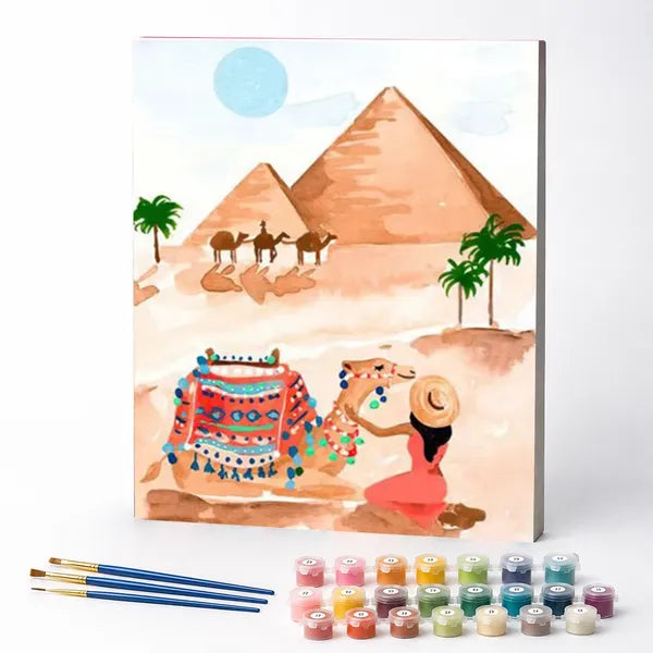 Kit de Pintura Numerada - Egito e as Pirâmides