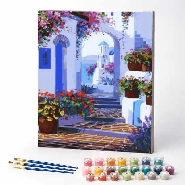 Kit de Pintura Numerada - Escadaria Grega
