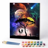 Kit de Pintura Numerada - Família e Planetas
