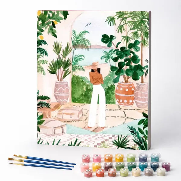 Kit de Pintura Numerada - Férias no Resort