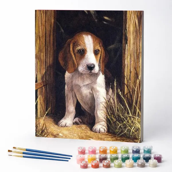 Kit de Pintura Numerada - Filhote Escondido