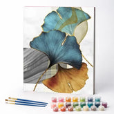 Kit de Pintura Numerada - Flores Abstratas