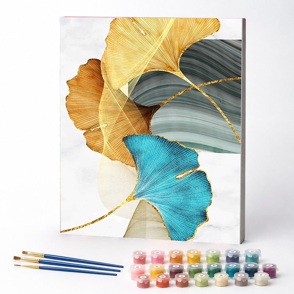 Kit de Pintura Numerada - Folhas Secas ao Vento