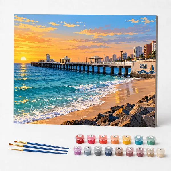 Kit de Pintura Numerada - Fortaleza, Ceará