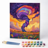 Kit de Pintura Numerada - Furacão Violeta