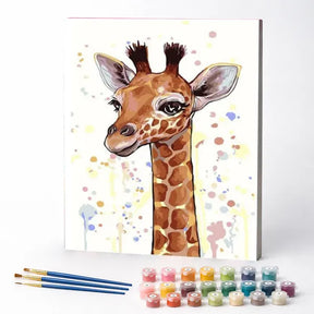 Kit de Pintura Numerada - Girafa