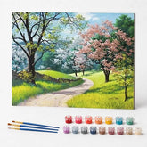 Kit de Pintura Numerada - Jardim na Primavera