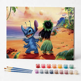 Kit de Pintura Numerada - Lilo e Stitch no Havaí