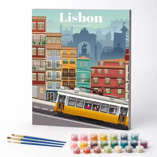 Kit de Pintura Numerada - Lisboa