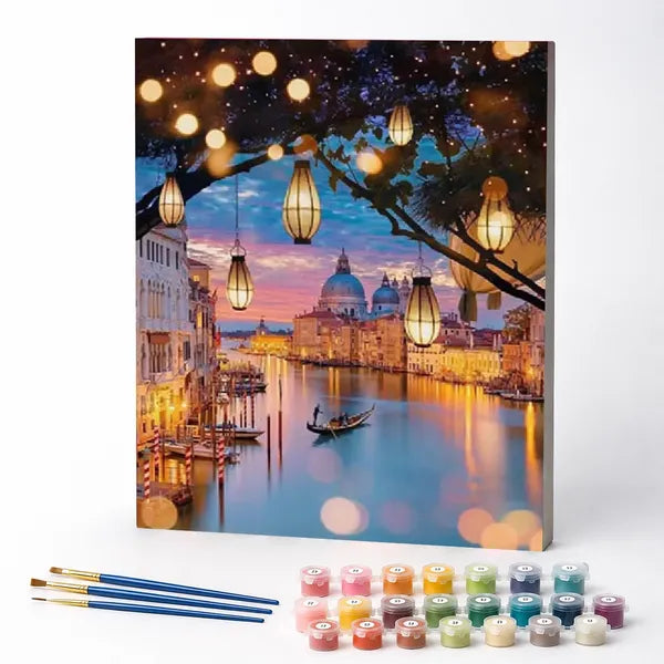 Kit de Pintura Numerada - Luzes de Veneza